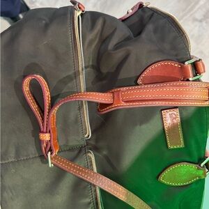 Elegant Black and Brown Crossbody Bag